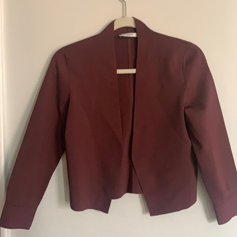 MM LaFleur sant ambroeus chestnut jardigan small